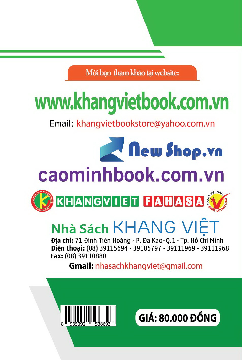 Bìa sau Phân Loại Và Phương Pháp Giải Hình Học 10